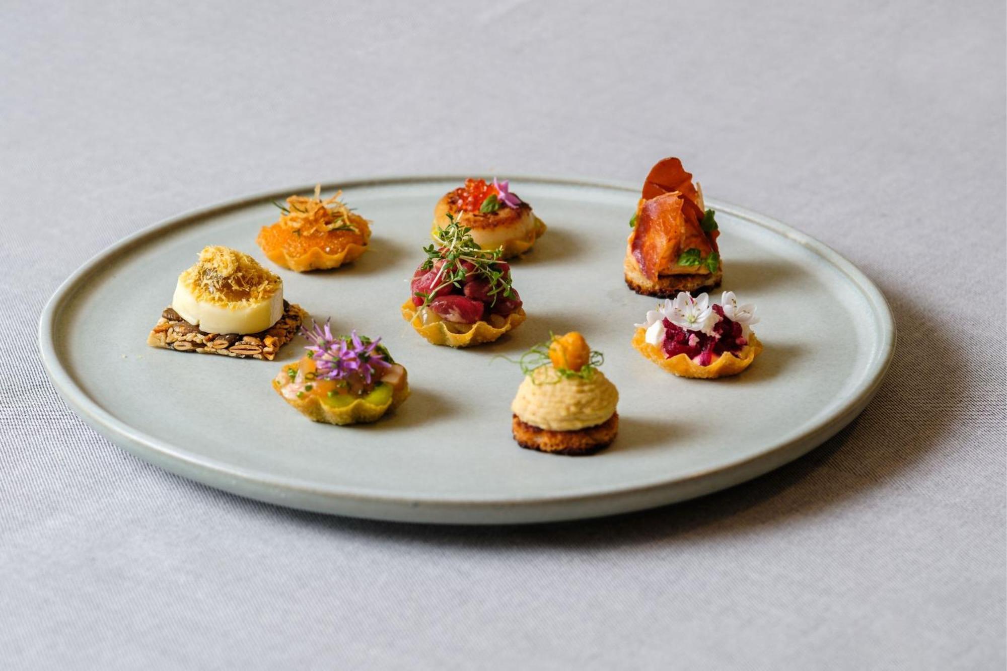 Sheraton Stockholm Hotel Exterior photo A selection of canapés